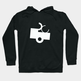 Black and White Contraption Q2N Hoodie